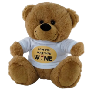 Brown_Bear_White_Shirt_LoveYou_More_Than_Wine_23cm_Ancel Online