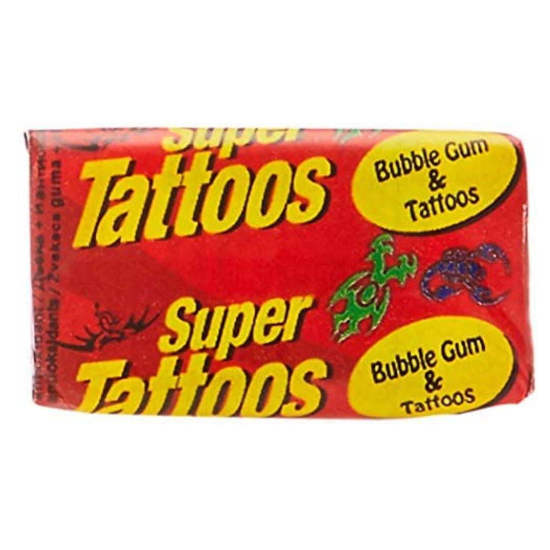 Super Tattoos Bubble Gum  – Tasty Delightz