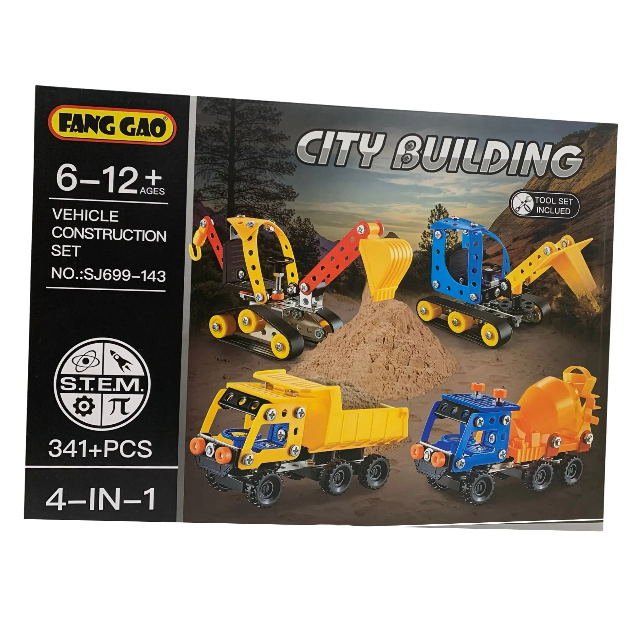 4 in 1 store vehicle construction set