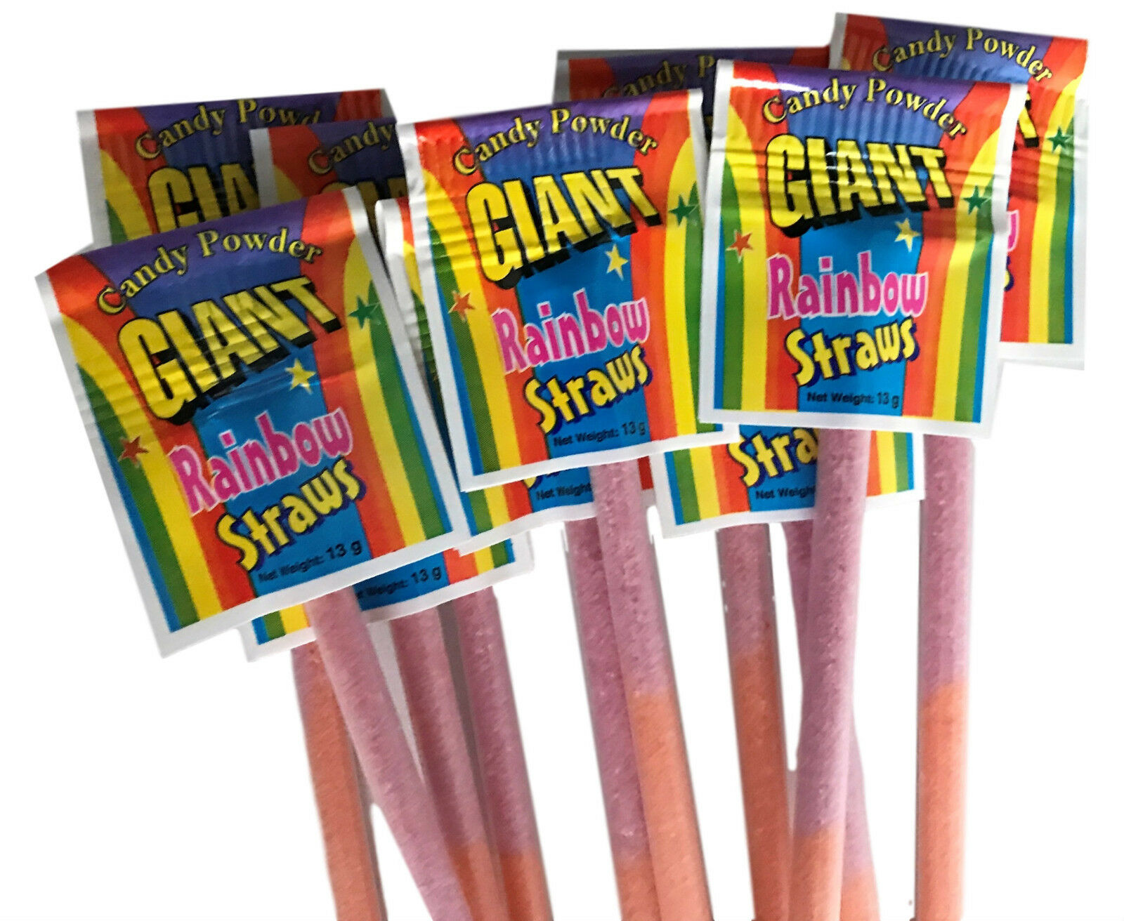 Giant Rainbow Straw x 20 Sherbet Style Party Favours Candy Buffet Bulk Lollies | eBay